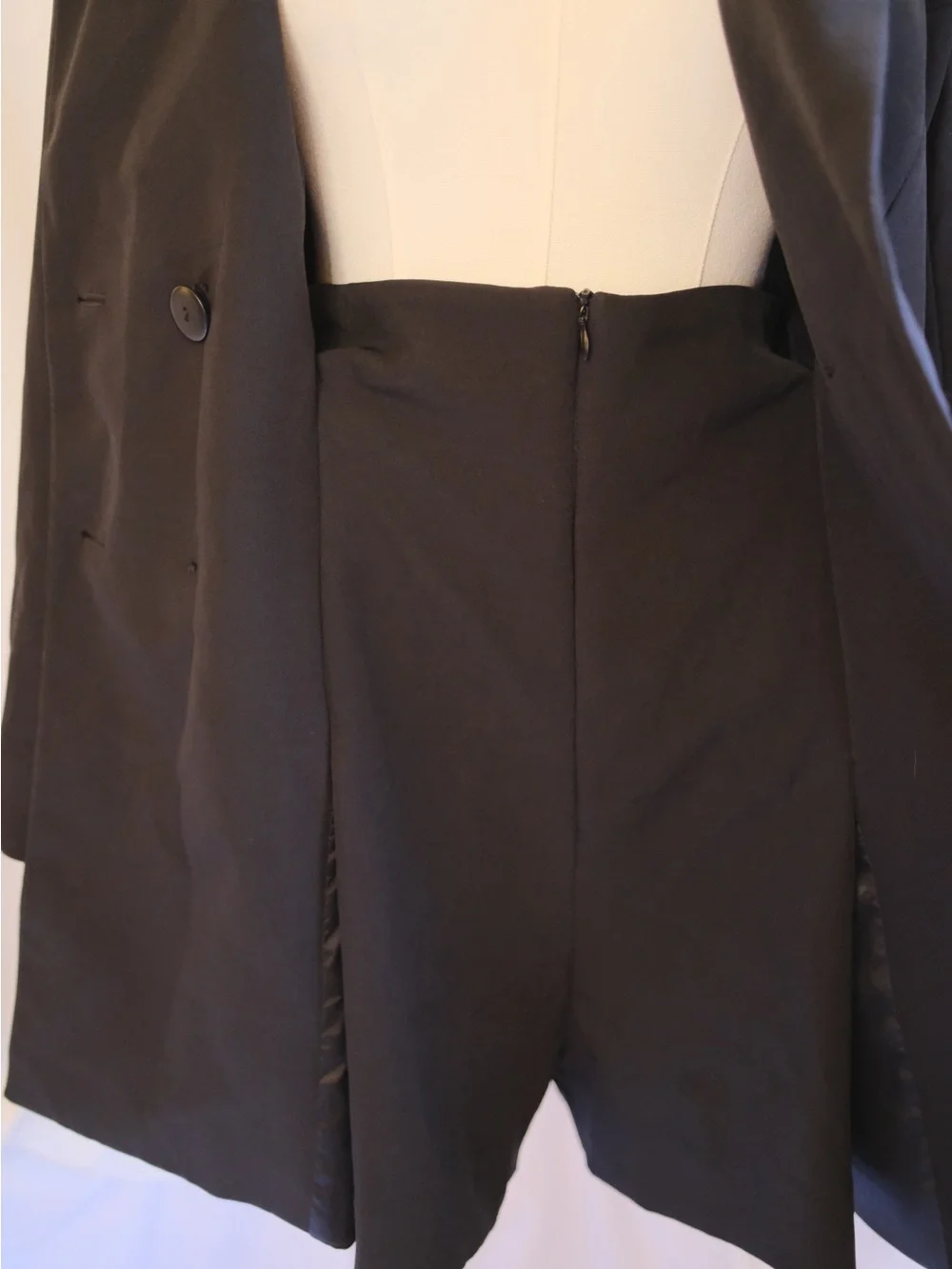 Zara Black Tuxedo Style Romper Tailored Blazer Playsuit S - Picture 3 of 10